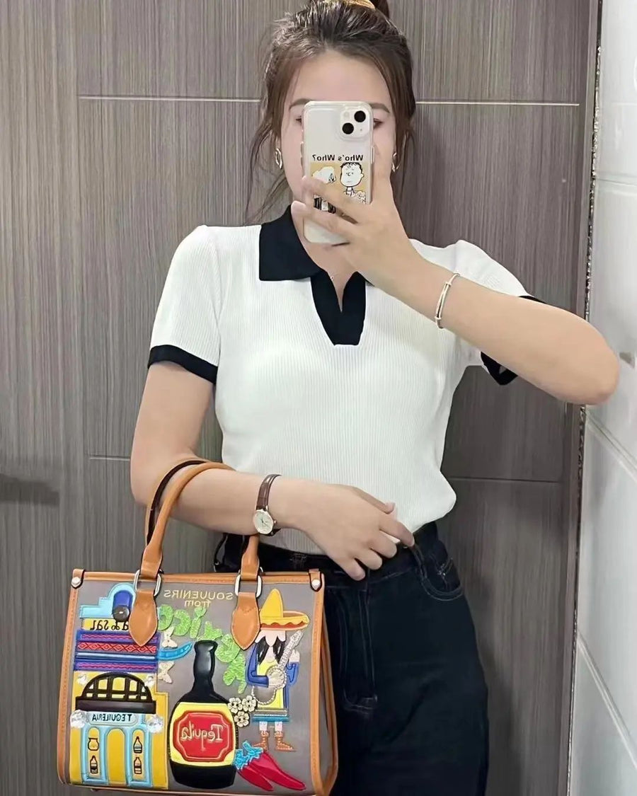 Mexico Inspired Rectangle On The Go Tote