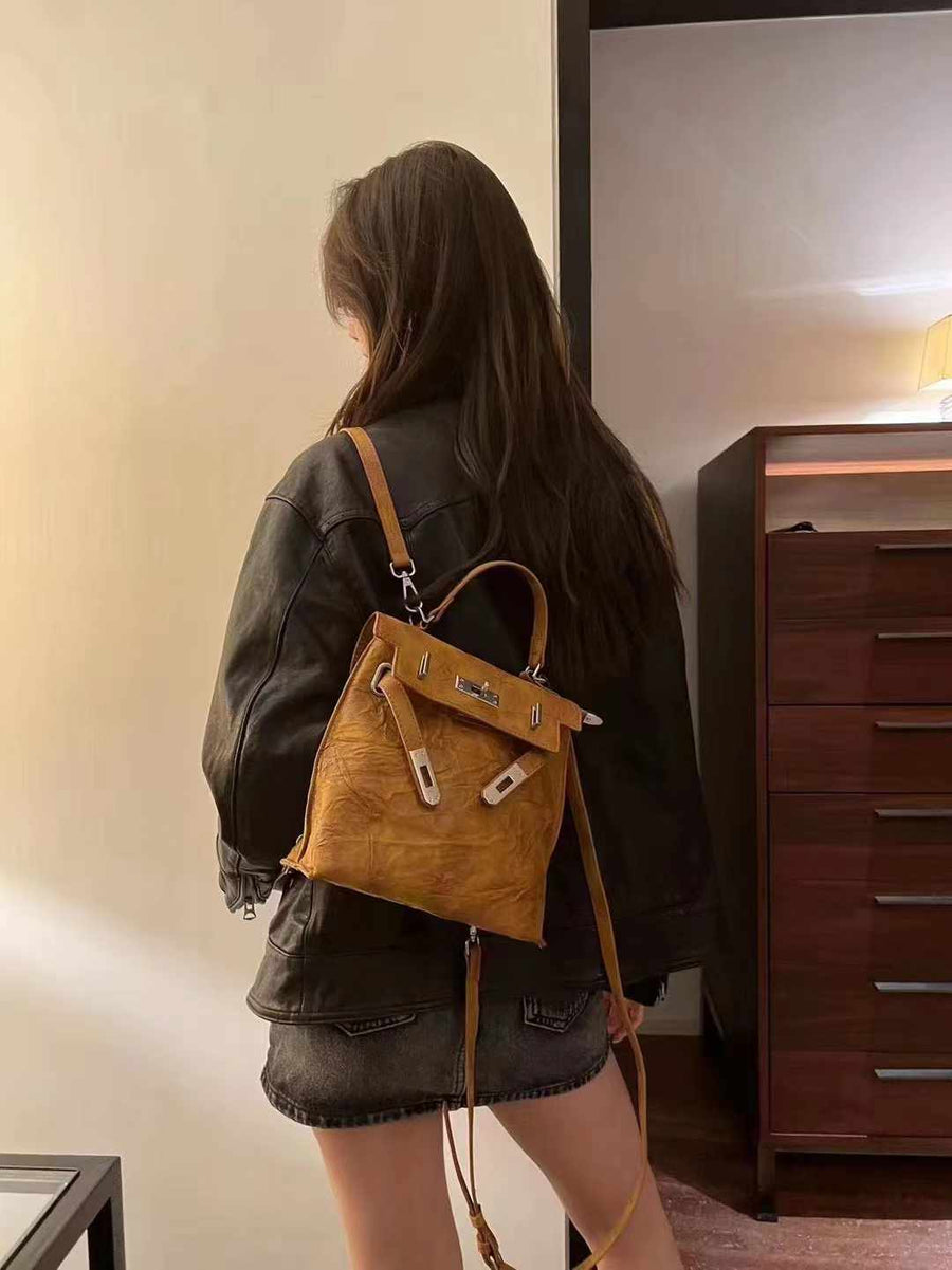 Aurora Vintage Leather Backpack