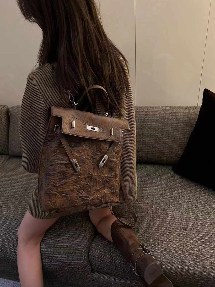 Aurora Vintage Leather Backpack
