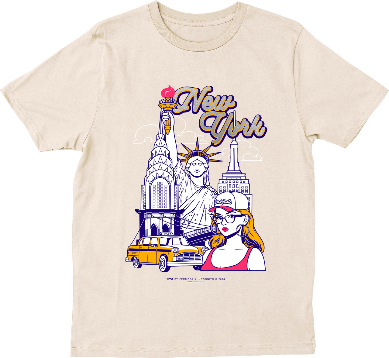New York-Inspired Glitter T-Shirt