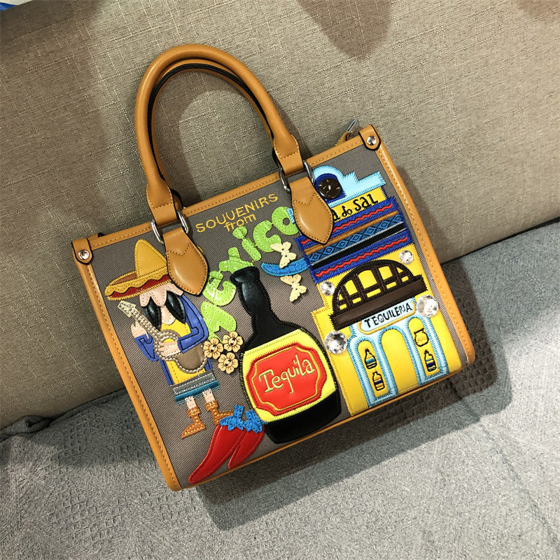 Mexico Inspired Rectangle On The Go Tote