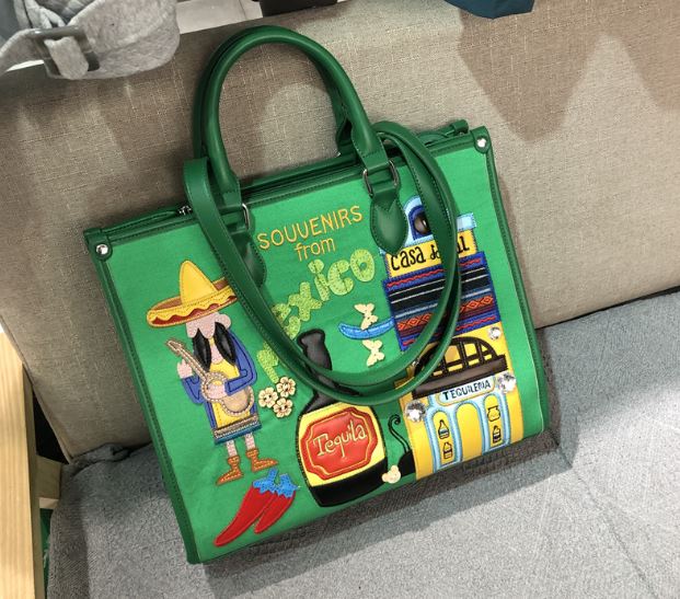 Mexico Inspired Rectangle On The Go Tote