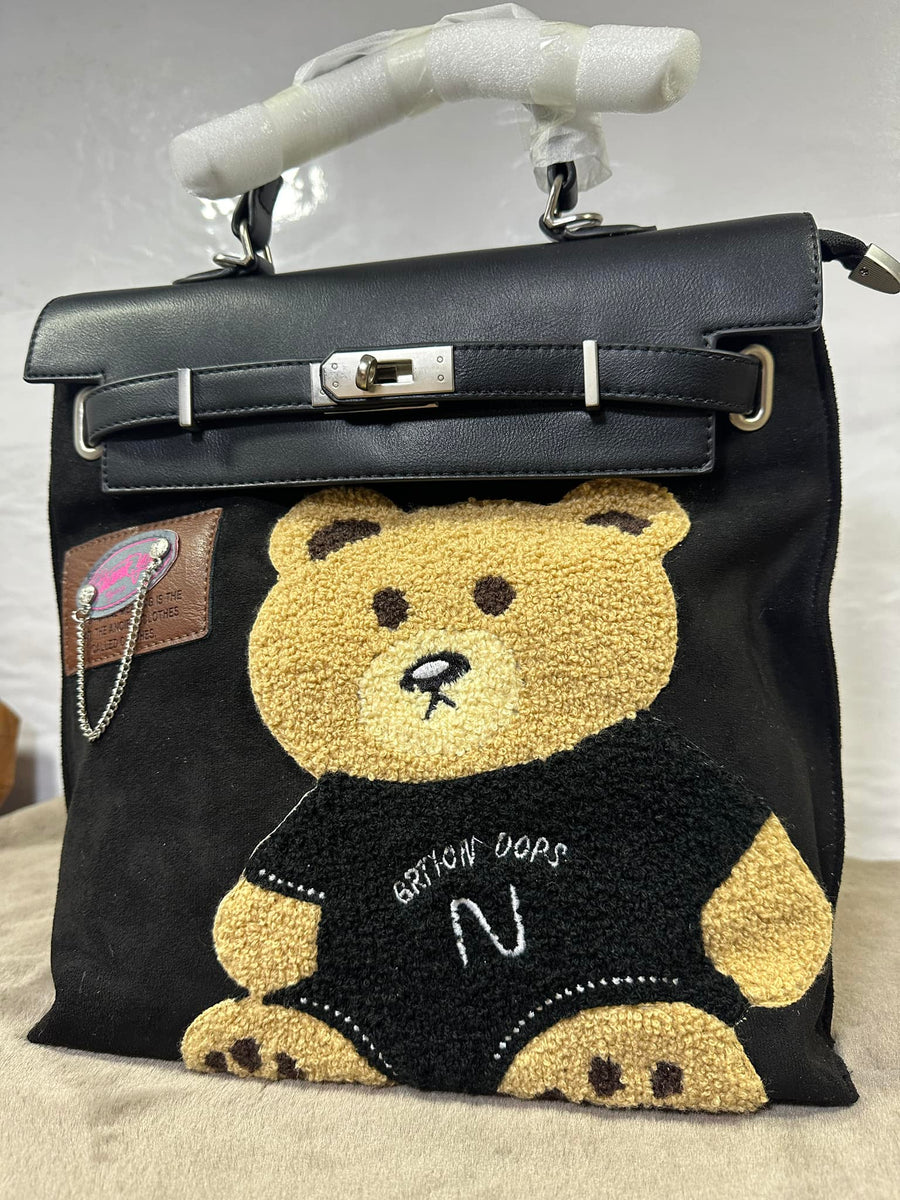 Fermoza Teddy Bear Backpack/Handbag