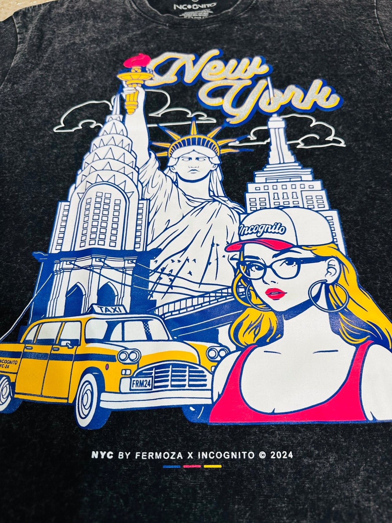 New York-Inspired Glitter T-Shirt