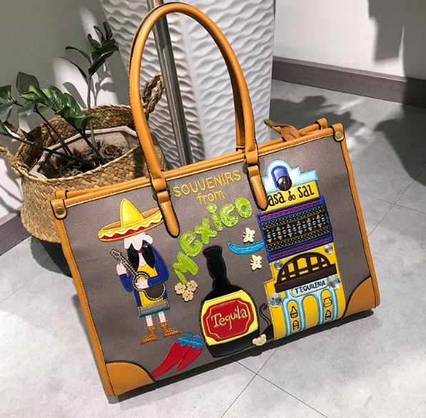 Mexico Inspired Rectangle On The Go Tote