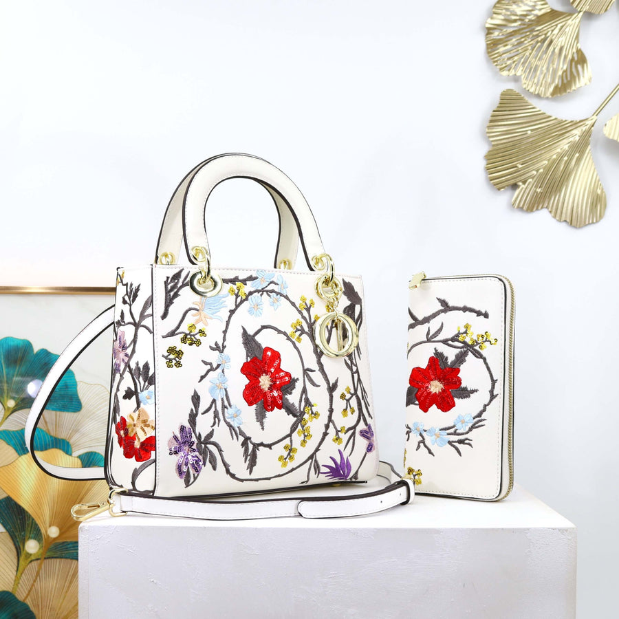 Tala Flower Embroidery Bag