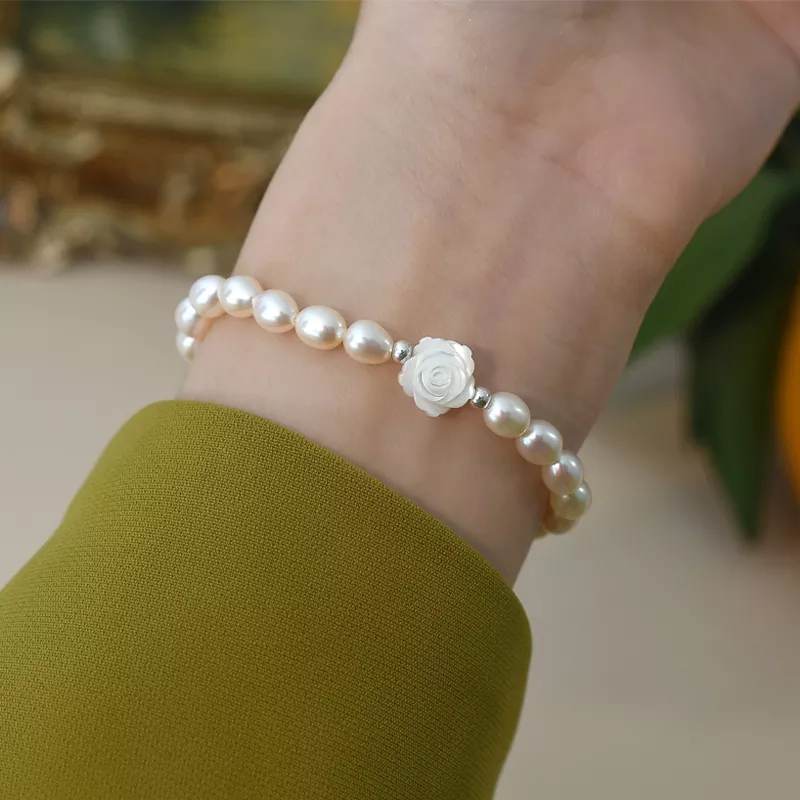 White Flower Earrings and Ring Set