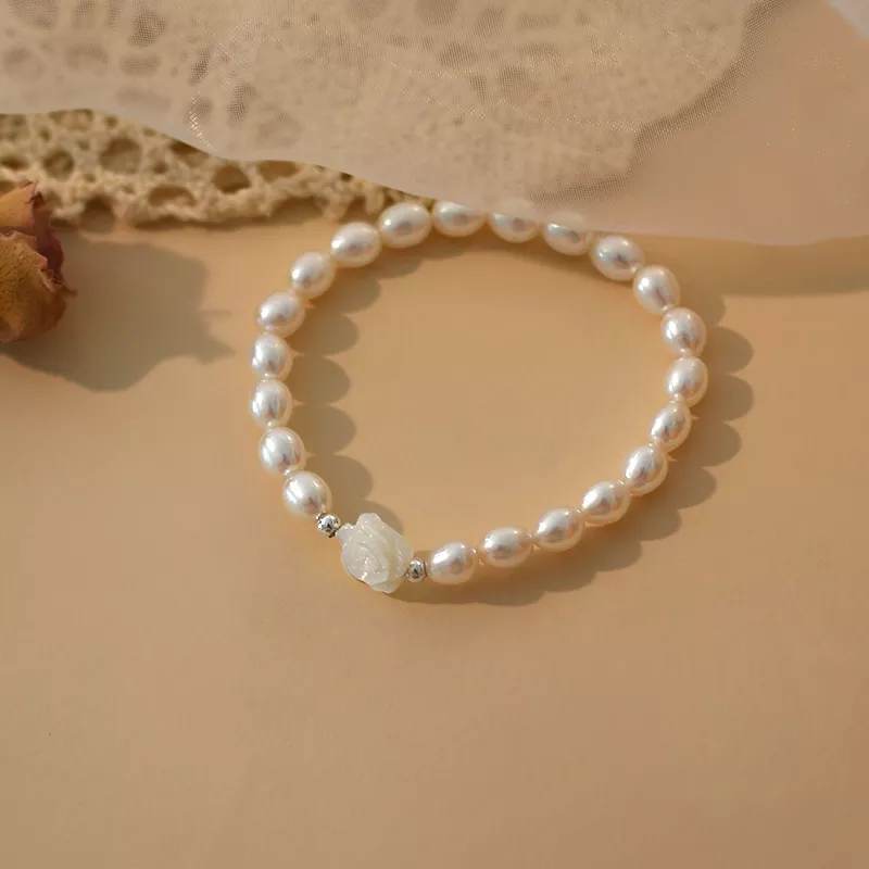 White Flower Earrings and Ring Set