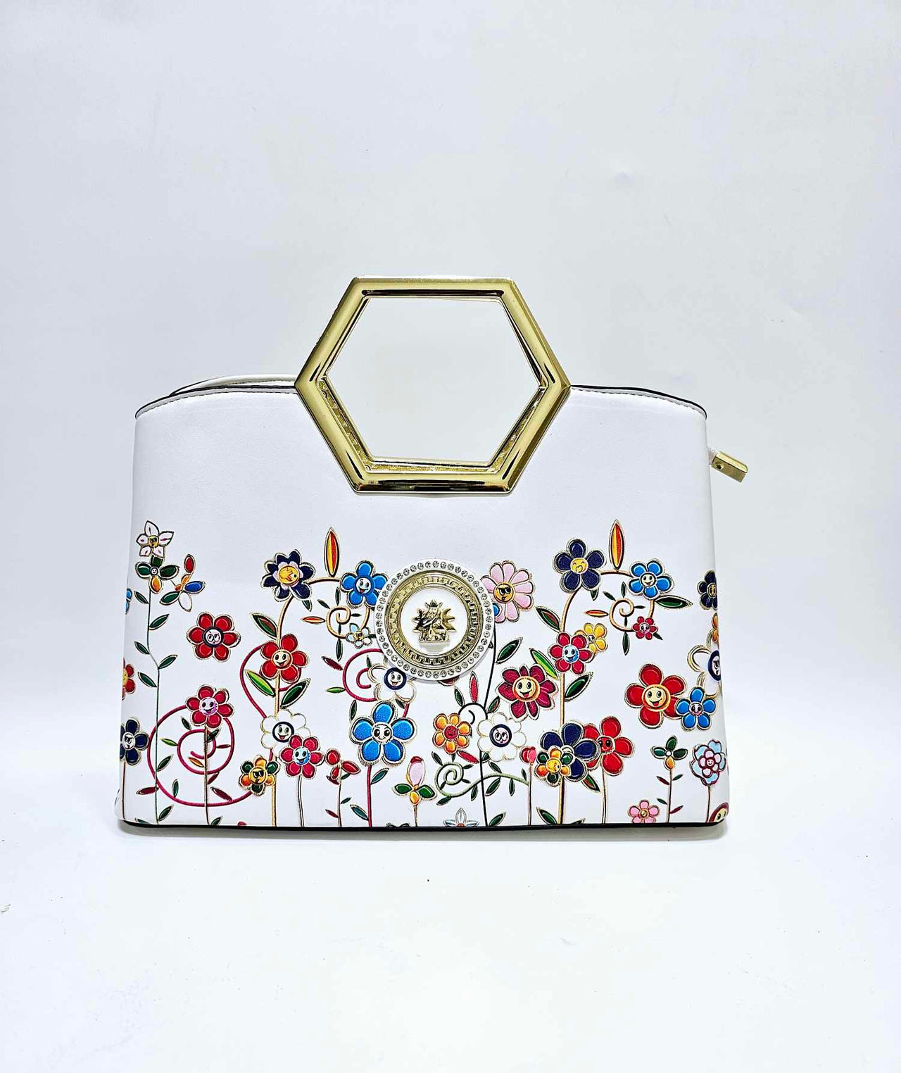 Hexagon happy flower