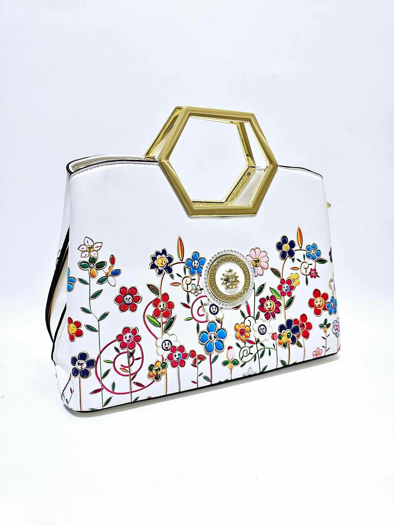 Hexagon happy flower