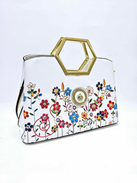 Hexagon happy flower