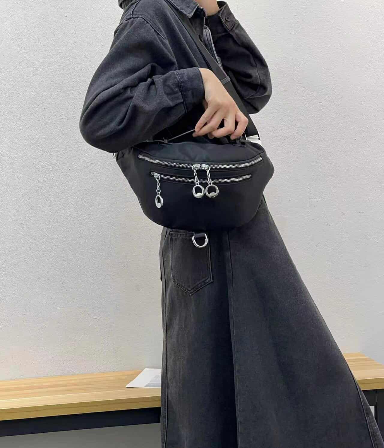Fermoza Multipocket Denim Belt bag ( Pre order)