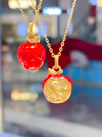 Thumbnail for 18K Gold Snow White Pendant