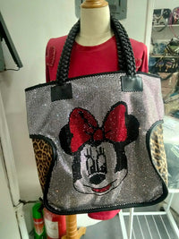 Minnie and mickey mouse tote bag