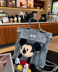 Mickey Mouse Denim Backpack