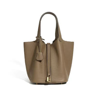 ODETTE GENUINE LEATHER BUCKET BAG
