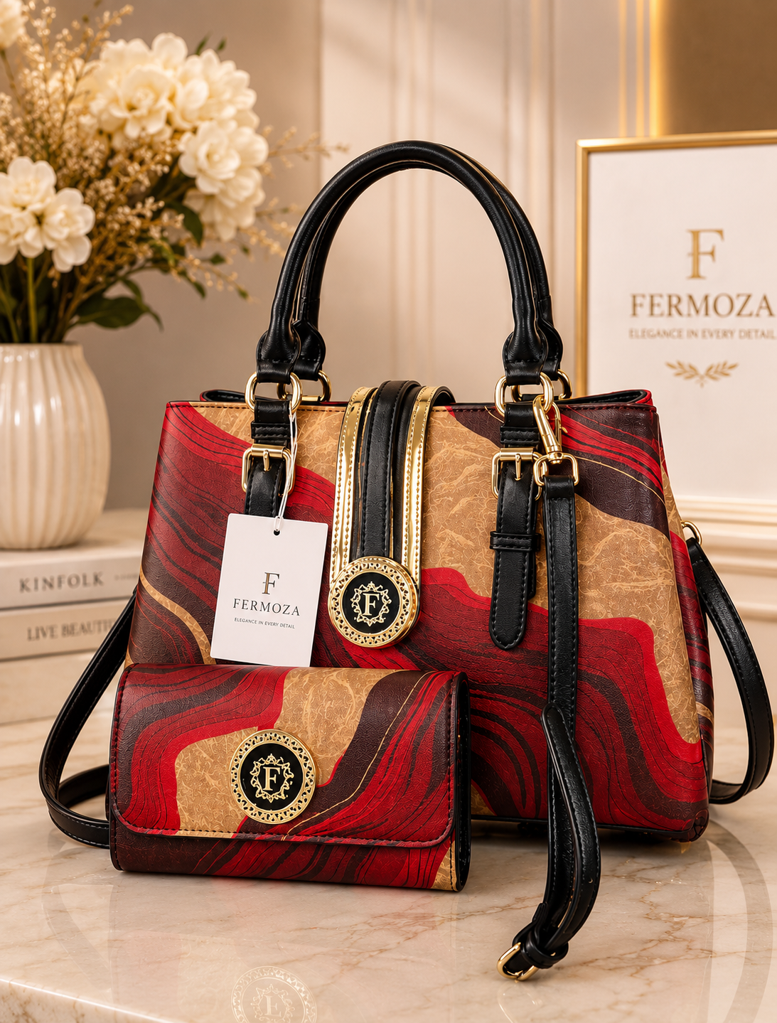 3 compartment Martina Handbag