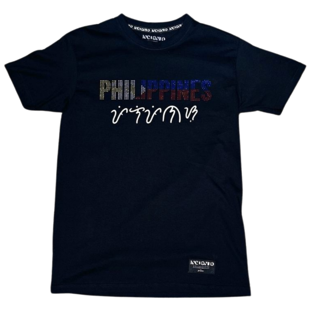 Philippines Baybayin Rhinestone Fusion T-shirt