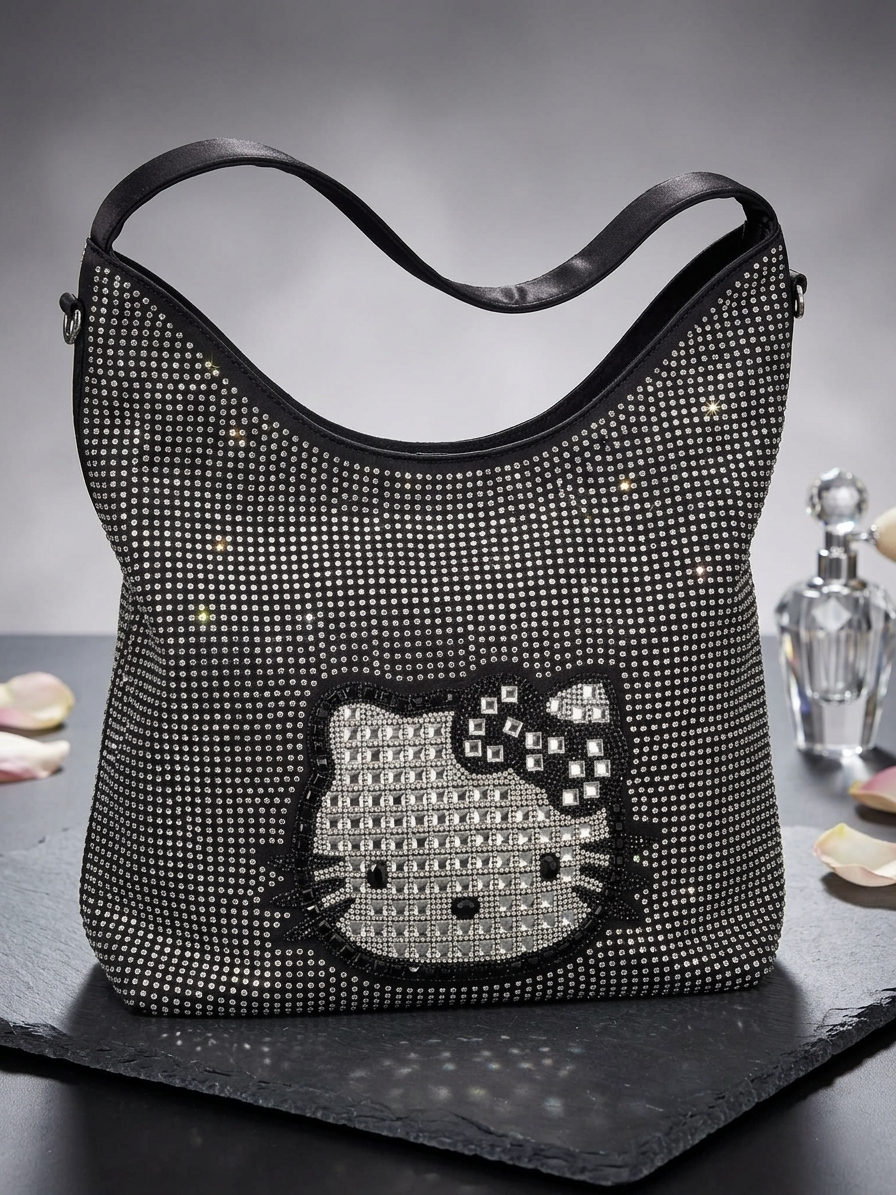 HK RHINESTONE TOTE BAG