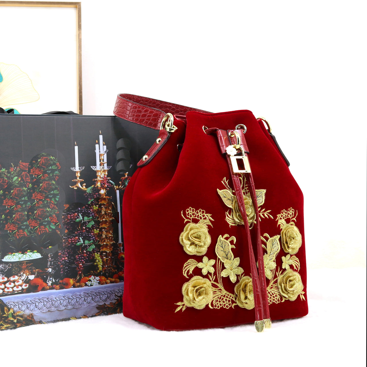 Vanessa Velvet Bucket bag