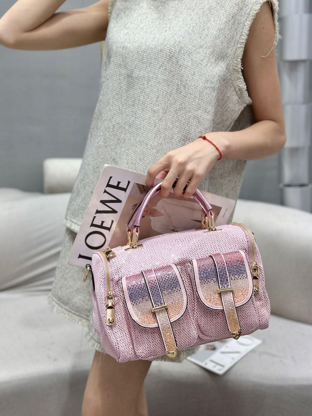 Nadine Rhinestone Sequins Bag (pre order)