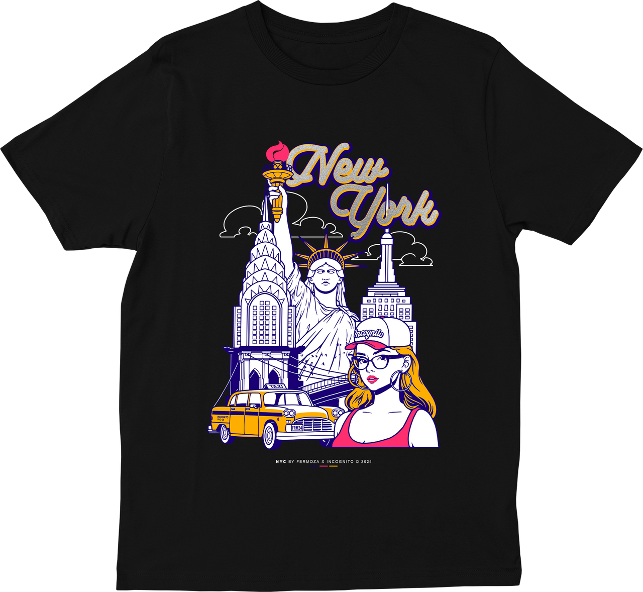 New York-Inspired Glitter T-Shirt