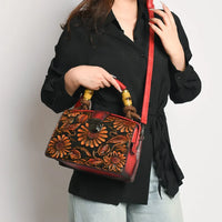 Sunflower Embroidered Sling Bag