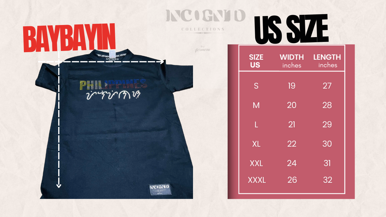 Philippines Baybayin Rhinestone Fusion shirt tshirt