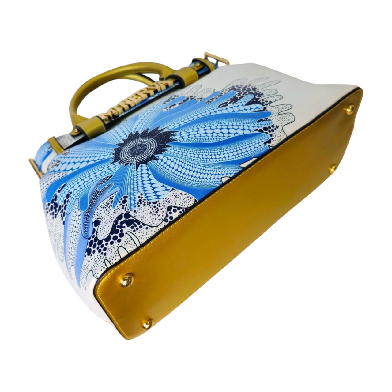 Dolores Blue Flower Handbag