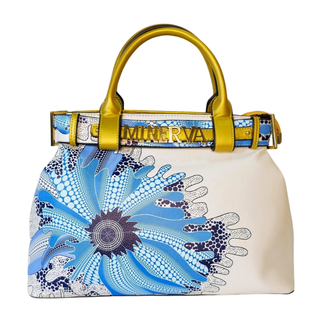 Dolores Blue Flower Handbag