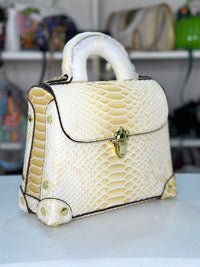 Thumbnail for Elvira Snakeskin Handbag