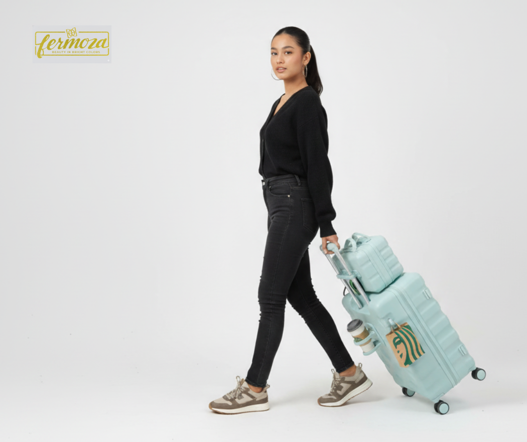 Milky Luggage Set – 20” Trolley Pre Order