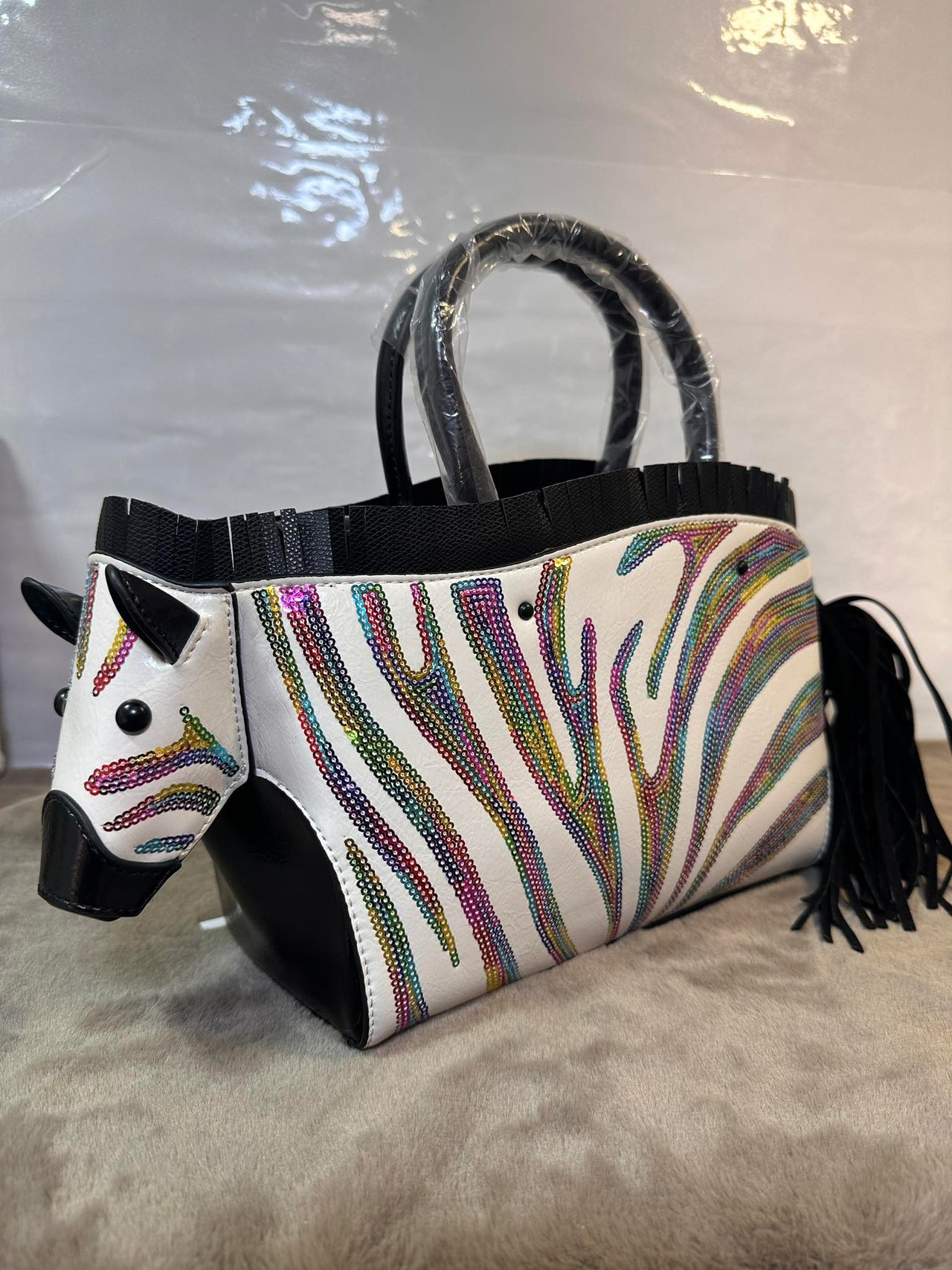 Fermoza Lolita Zebra Inspired Handbag