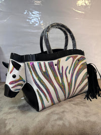 Thumbnail for Fermoza Lolita Zebra Inspired Handbag