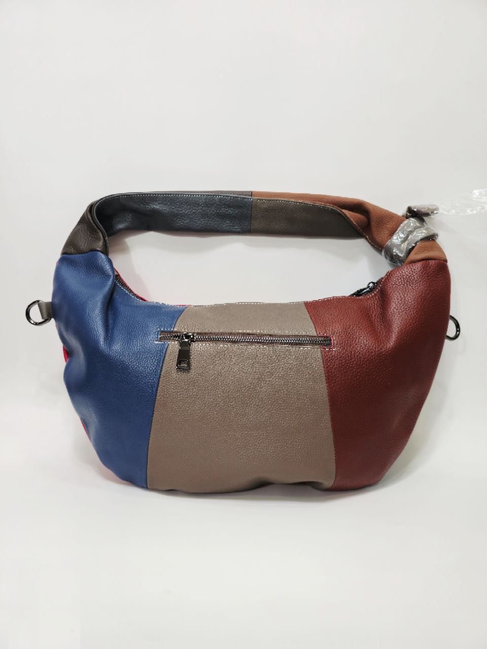 Fermoza Tri-color Genuine leather bag