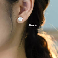 Thumbnail for White Flower Earrings and Ring Set